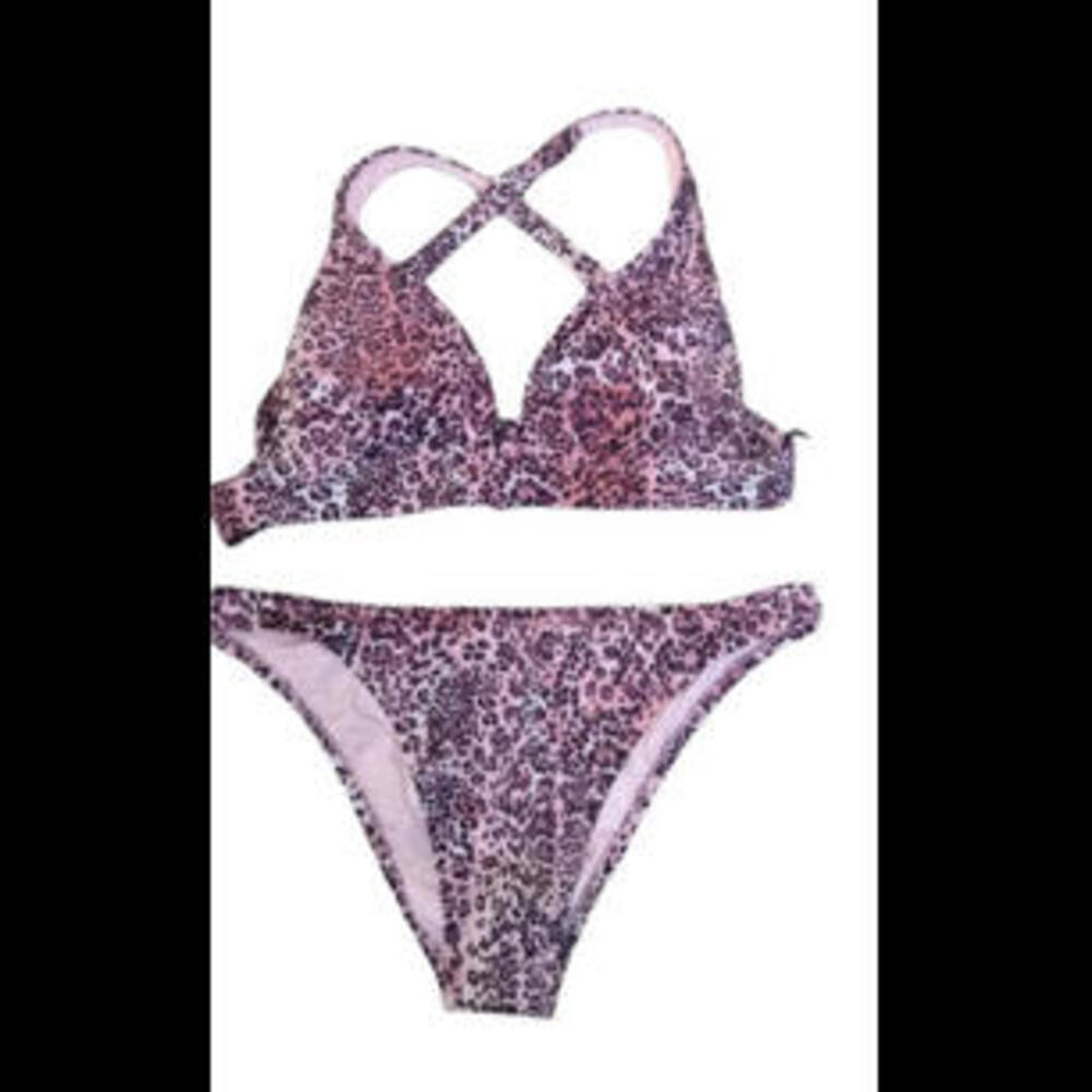 Swim SHADE & SHORE Halter Bikini Size Large (12-14) *NWT* MSRP $35.98